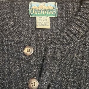 Vintage Outfitter brand Henley style knit sweater